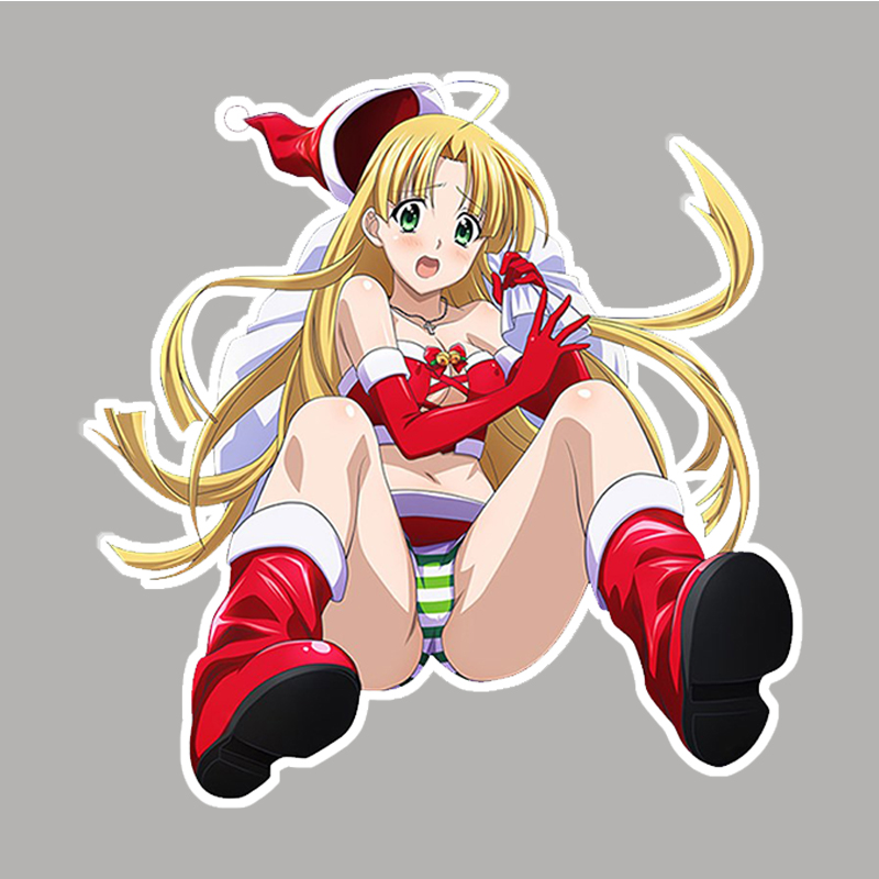 13cm x 12.8cm 3D Girl High School DxD - Waterproof Anime Car Window Bumper Accessories Car Sticker