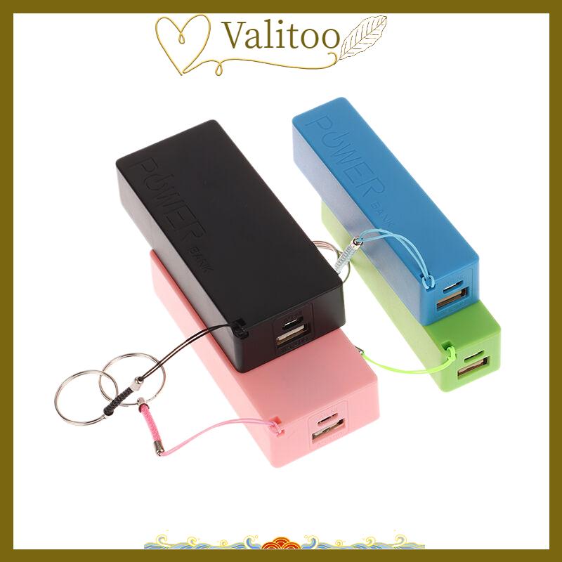 [Valitoo] Điện thoại di động ngân hàng sạc pin gói cho trường hợp tự làm hộp Protable đầy màu sắc stroage hộp
