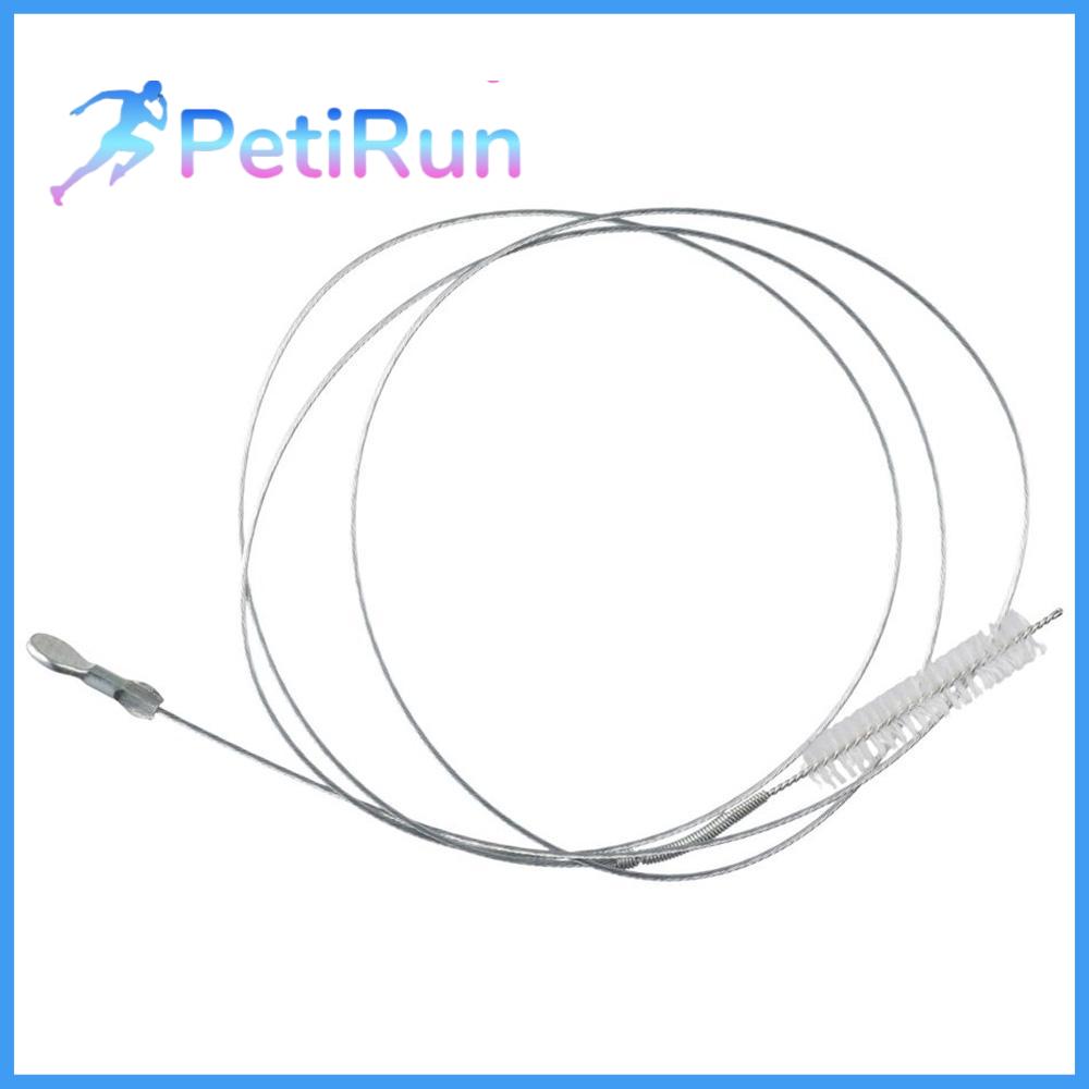PETIRUN Với đầu lông bằng nylon mềm Bàn chải ống cho ăn Dài 59 inch Bàn chải làm sạch Chất lượng cao Dụng cụ làm sạch bàn chải chà Ống cho ăn vệ sinh
