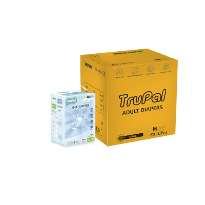 Trupal Value Adult Diapers - M/L - Carton - 10s x 8 Packs