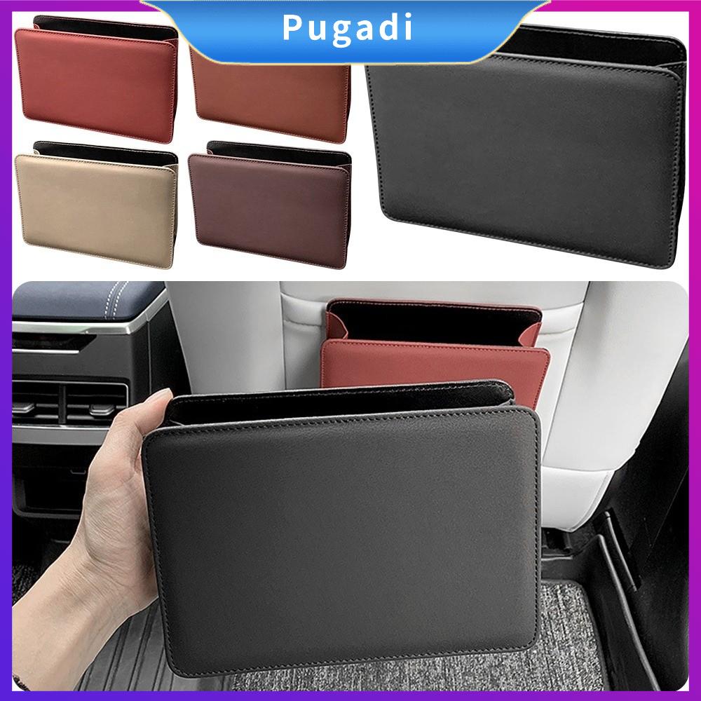 PUGADI Đa chức năng Thùng rác ô tô Màu sắc đồng nhất Cấu trúc gập lại Hộp lưu trữ cửa xe Chất lượng cao Da PU Hộp lưu trữ treo trên ghế sau Phụ kiện nội thất ô tô