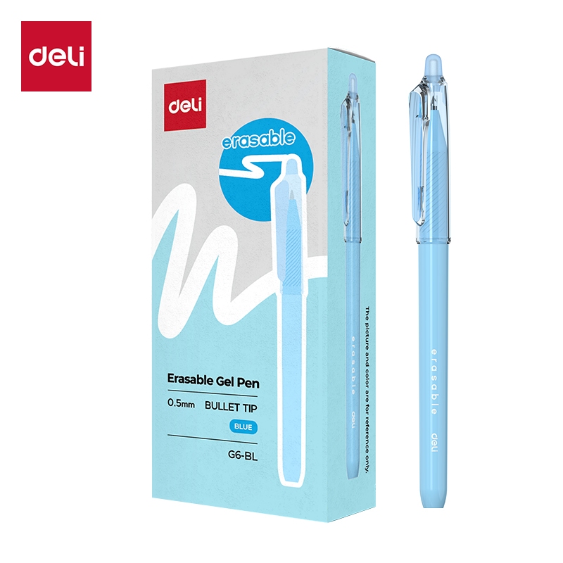 Deli Erasable Gel Pen / Pulpen Gel Bisa Dihapus Pena 0.5 mm EG6