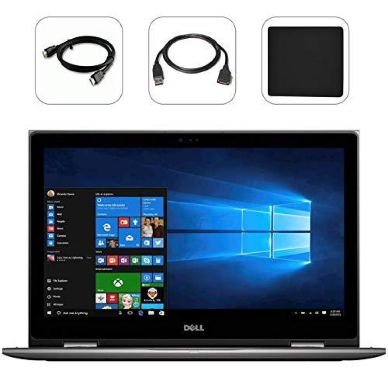 Dell Inspiron i5 2-in-1 Quad-Core Premium Laptop 2018, FHD IPS 15.6 Touchscreen, Intel 8th Gen i5-8250U (Beat i7-7500U), 8GB DDR4, 120GB SSD, Backlit Keyboard, WiFi, Webcam, Windows 10, Bonus Combo