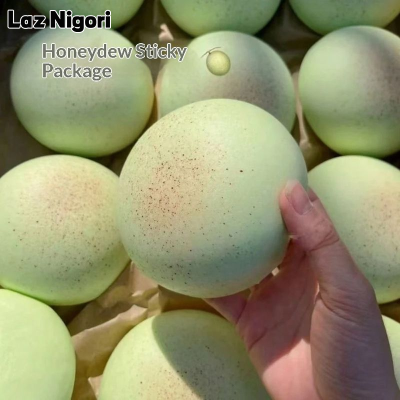 Laz Nigori Honeydew Melon Squishy Stress Relief Toy - Soft, Slow Rebound, Anti-Stress捏捏Play for All Ages ราคา 57 บาท*ส่งฟรี