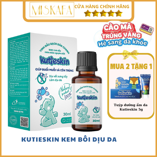 Tinh dầu đuổi muỗi Kutieskin, Tinh dầu Bạch đàn chanh tự nhiên Kutieskin 30ml đuổi muỗi, côn trùng