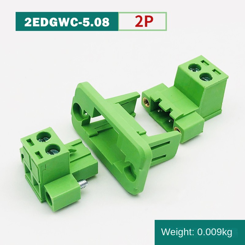 2EDGWC-5.08 - Bộ Lắp Ghép 2P Đầu Nối Xuyên Tường | Cắm Rút | 2P-24P | Khoảng Cách 5.08mm | 300V/10A | Khung Cố Định Mặt Bích | Giải Pháp Kết Nối Công Nghiệp