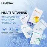 5PCS Mặt nạ LANBENA B5/B3/BHA/VC/VA chiết xuất thực vật dưỡng ẩm loại bỏ mụn đầu đen làm trắng da chống lão hóa chuyên dụng 25ml