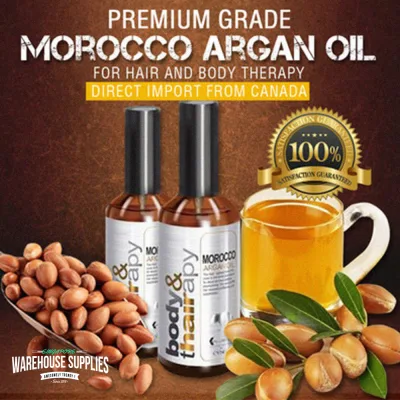 [BUY 1 FREE 1 ]CYNOS Premium Morocco Argan Oil 100ml for Hair and Body Therapy
