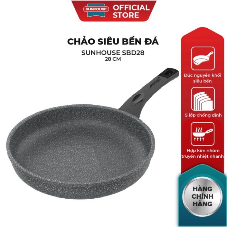 Chảo đá chống dính SUNHOUSE size 28cm SBD28 ...