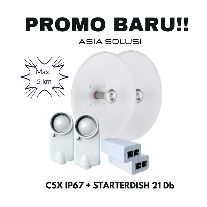 ASIA SOLUSI - MIMOSA C5X IP67 + RFELEMENTS STARTERDISH 21-UM - 1 LINK Harga  10,660,000 Ringgit*Penghantaran Percuma