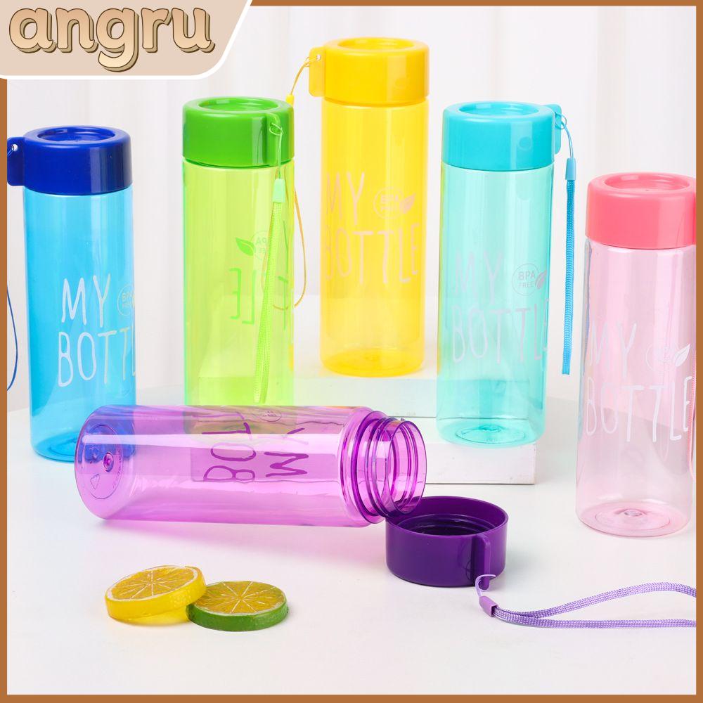 ANGRU4598 500ML Mùa hè Nhựa Công Suất lớn Uống Cup Thể thao Dưới Nước Chai Trong suốt Cà Phê Cốc Nước Trái Cây