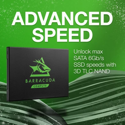 Seagate BarraCuda 120 SATA Internal Solid State Drive / SSD (250GB / 500GB / 1TB / 2TB)