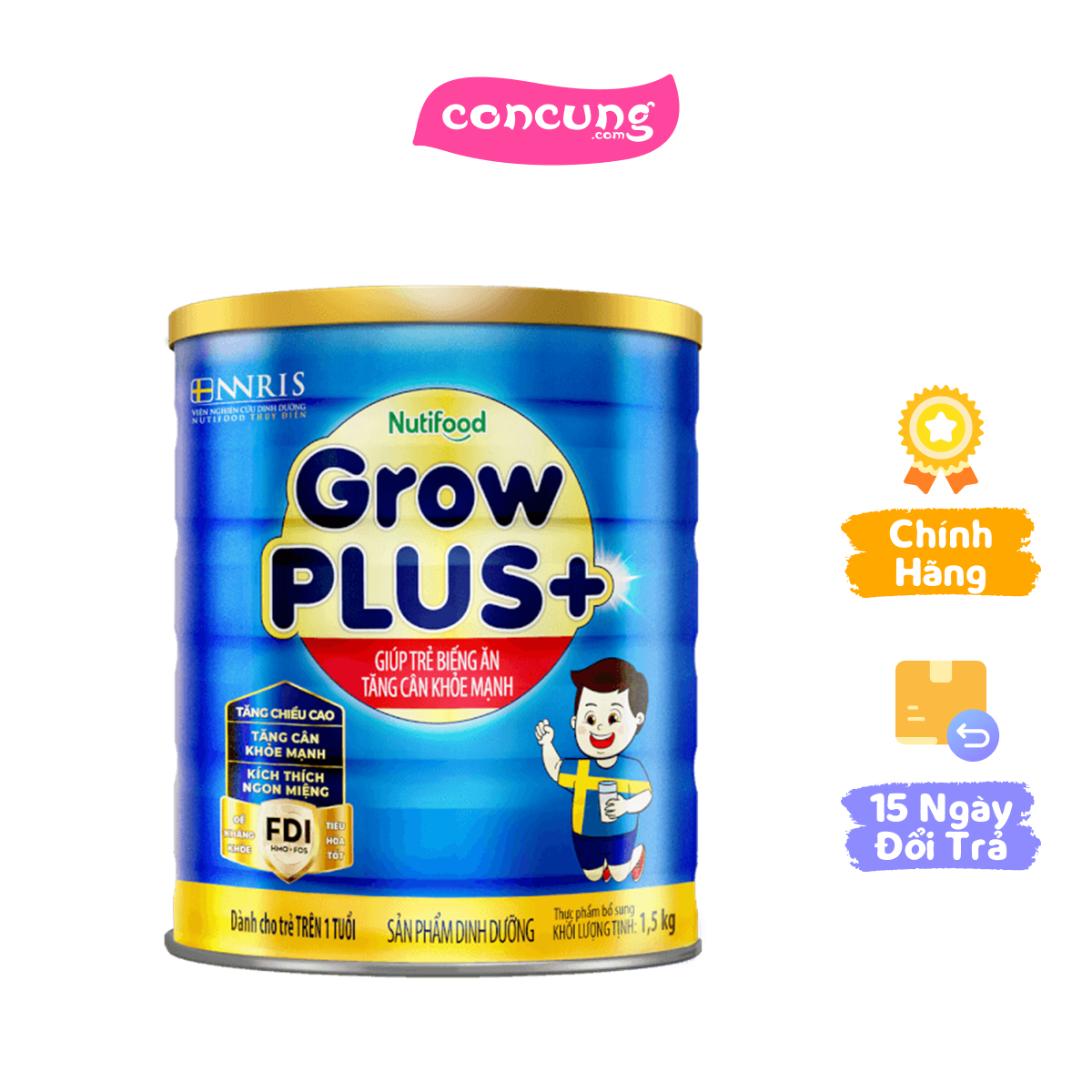 Sữa GrowPLUS+ Xanh 1.5kg từ 1 tuổi