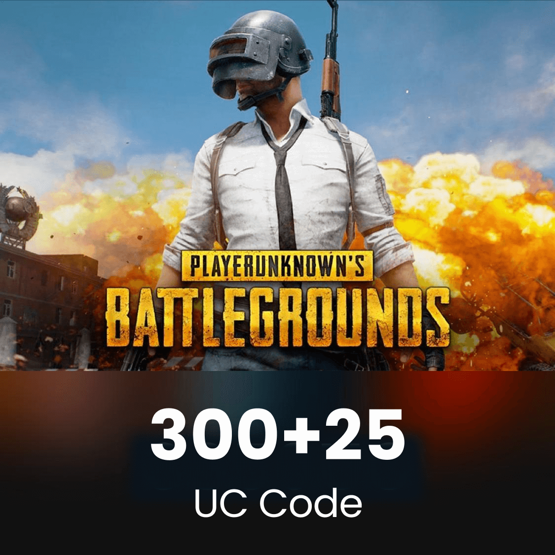 Pubg m 300+25 Uc Code ราคา 155 บาท*ส่งฟรี