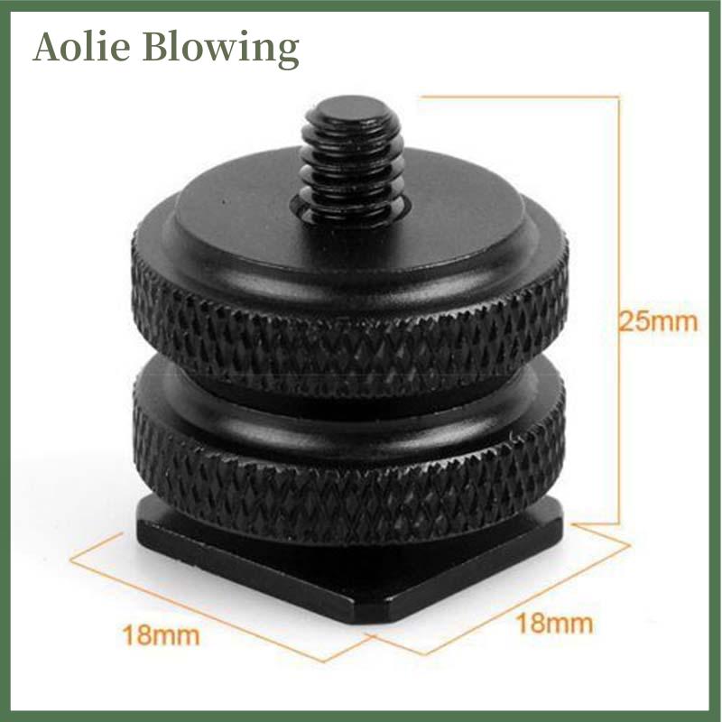 Aolie 1 4 inch kép Nuts Tripod núi vít để flash máy ảnh Hot Giày Adapter