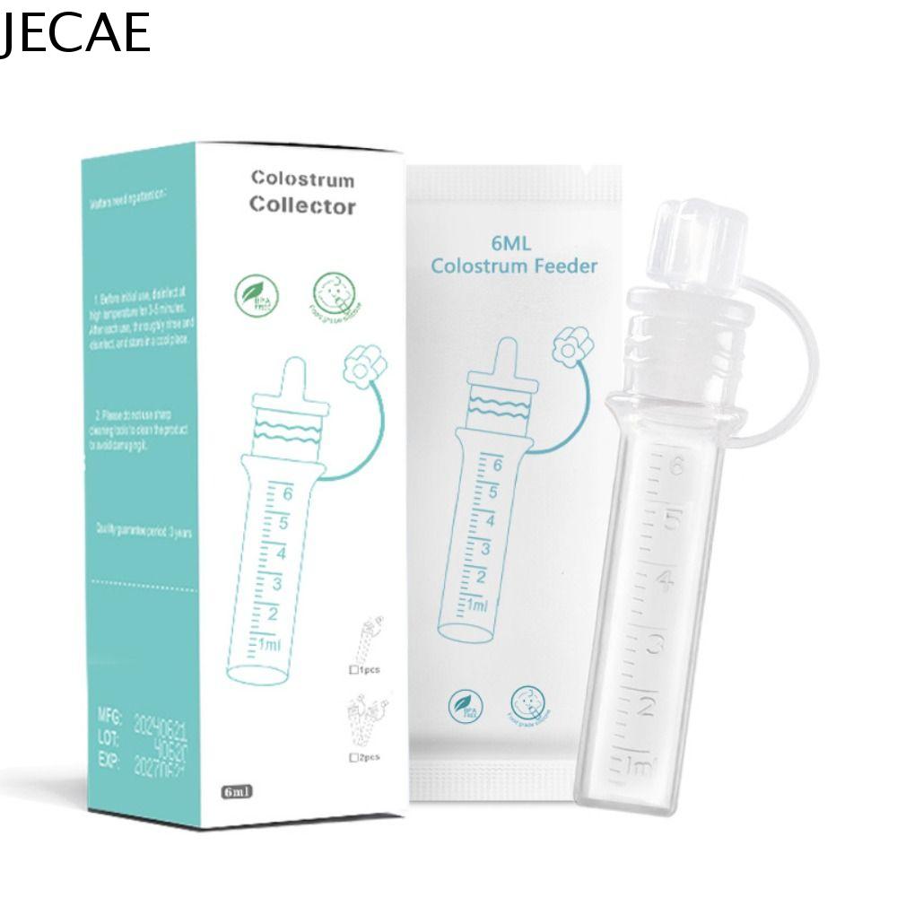 JECAE Có thể tái sử dụng Bộ thu thập sữa non 6ml An toàn thực phẩm Thiết bị cho bé ăn Chăm sóc sức khỏe Đồ dùng cần thiết cho bé Bộ sưu tập sữa mẹ Chăm sóc trẻ sơ sinh