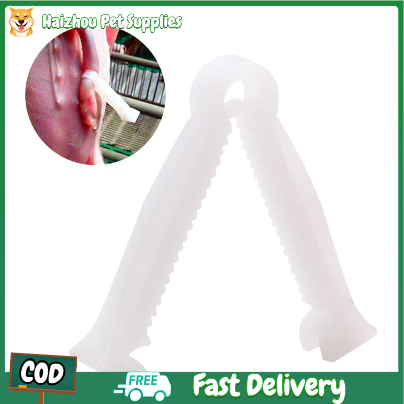 Kẹp rốn dùng một lần 100 cái/gói ngăn ngừa chảy máu rốn cho heo con