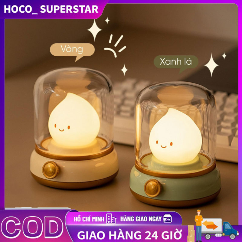 Đèn decor sạc USB hình ngọn lửa Calcifer Lamp, đèn ngủ đèn để bàn decor quà lưu niệm