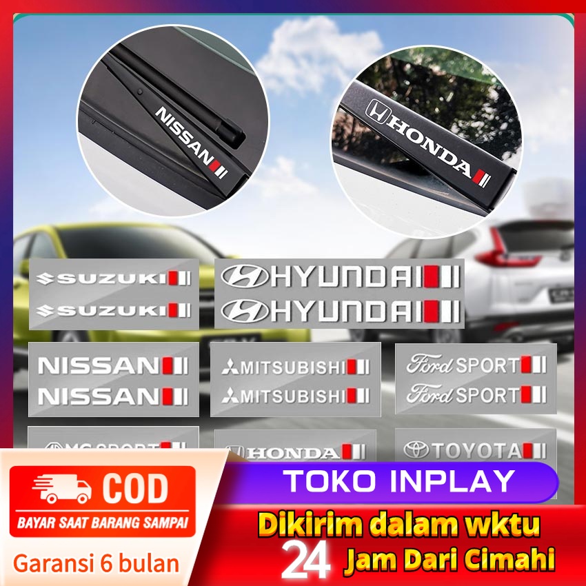 2 pcs/set sticker variations car wiper logo Mitsubishi Toyota Handa Suzuki car decal sticker sticker logo Harga 15,000 rupiah*Gratis Ongkir