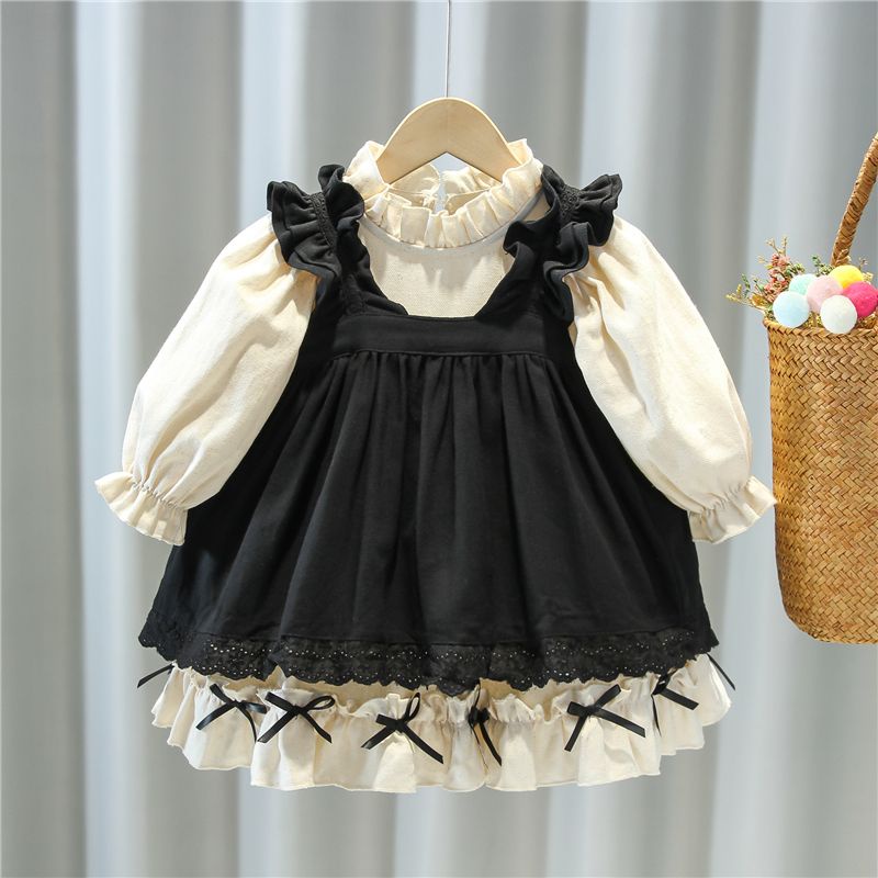 WGB Đầm Công Chúa lolita Thời Trang Xuân Thu Cho Bé Gái