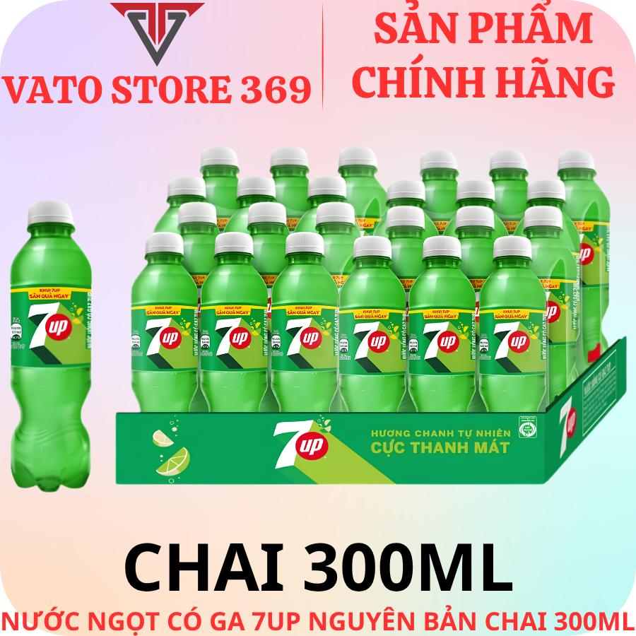 Nước ngọt có ga 7 UP hương chanh chai 300ml