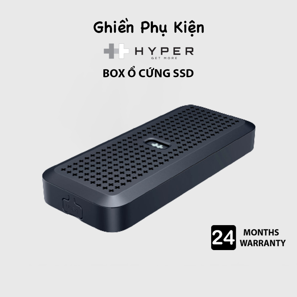 Box ổ cứng ssd hyperdrive next usb4 nvme ssd enclosure – hd5001gl