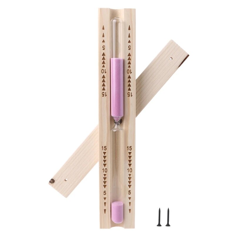 Bằng Gỗ Tắm Hơi Đồng Hourglass 15 Phút đồng hồ cát đồng hồ đếm ngược Xoay Chịu Nhiệt Cho Phòng Tắm Hơi Spa Phòng