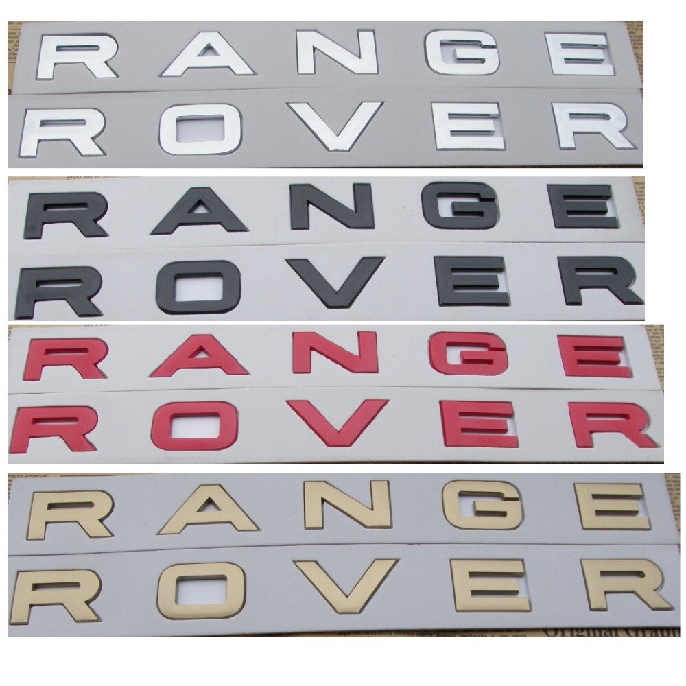 yingke Number Letters Word " Range Rover " Car Trunk Badge Emblem Badges Emblems For Range Rover
