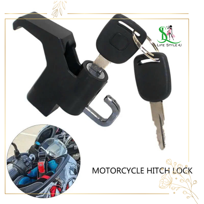 Móc treo đồ xe máy, móc treo xe máy, xe điện có khóa chống mất nón an toàn tiện dụng - Life Style 4U