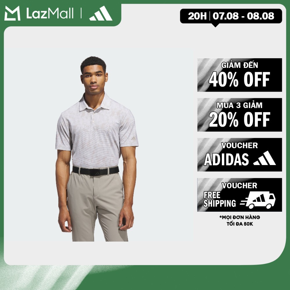 adidas Đánh gôn Áo Polo Ultimate365 In Họa Tiết Dệt Nổi Nam Be JL5290