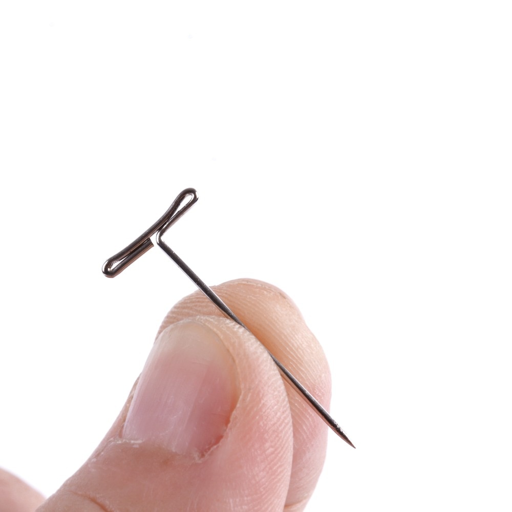 50 cái t-pins 25 mét cho tóc giả trên đầu bọt xốp Phong Cách T dụng cụ mở khay Sim Brazil N mannequin đầu loại may tóc Salon