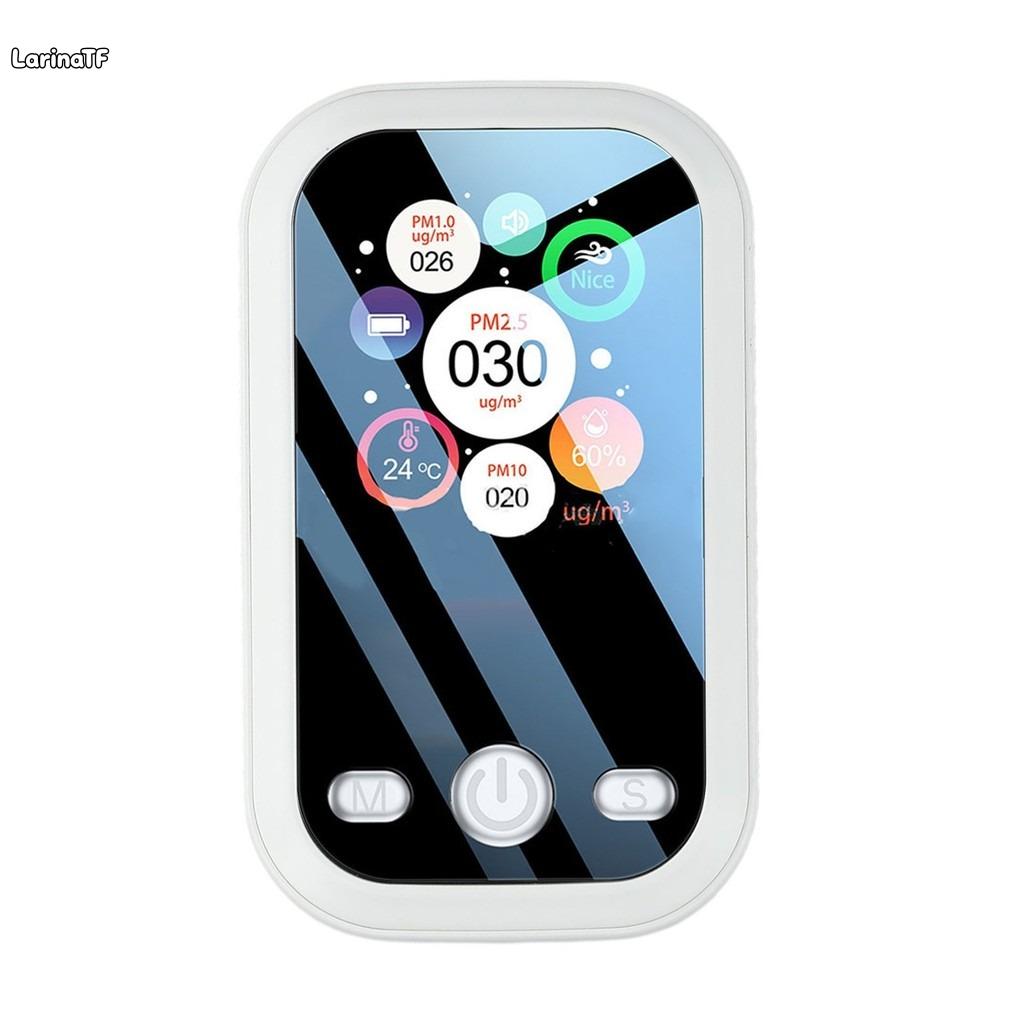 เครื่องตรวจจับฝุ่นแบบพกพา ABS สำหรับ PM2 5 PM10 PM1 0 พร้อมเซ็นเซอร์ความชื้นอุณหภูมิ ราคา 610 บาท*ส่งฟรี