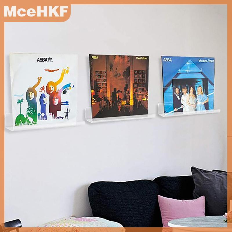 ❤❤❤Hot Sale MceHKF Rõ ràng Vinyl kỷ lục Kệ Wall Mount chủ tường Acrylic Album kỷ lục chủ hiển thị của bạn hàng ngày LP cho trang trí nội thất