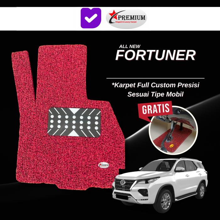 KARPET MOBIL MIE PREMIUM ALL NEW FORTUNER NON BAGASI 1 WARNA -RM3 Variasi Harga 1,171,857 rupiah*Gratis Ongkir