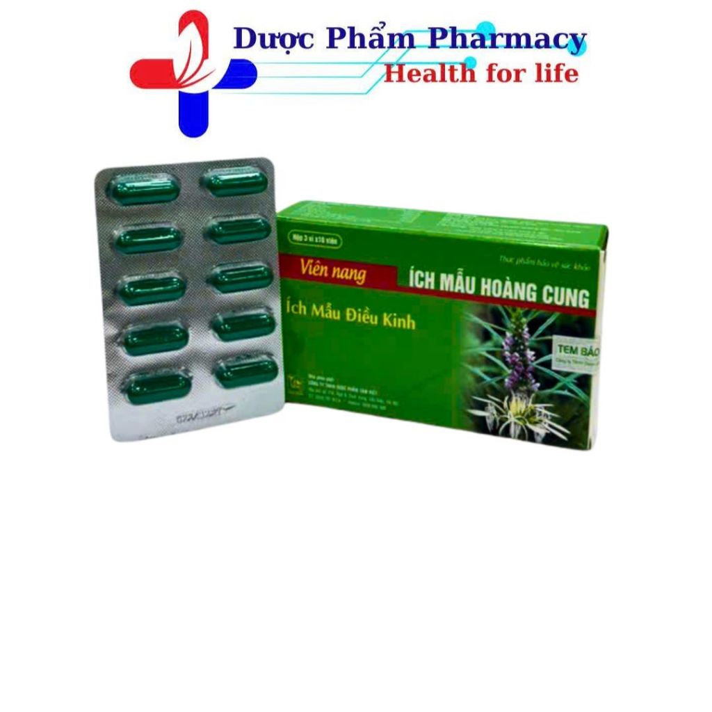 Ích Mẫu Hoàng Cung Tâm Việt - Viên Uống Hỗ Trợ Điều Kinh, Giảm Đau Bụng Kinh, Bổ Huyết - Hộp 30 Viên
