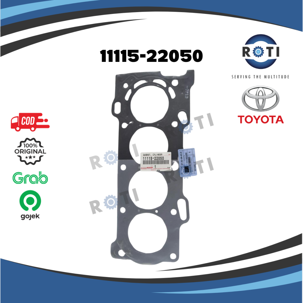 GASKET CYLINDER HEAD TOYOTA ALTIS 1,8 ZZE122 142 11115-22050 Harga  775,900 Ringgit*Penghantaran Percuma