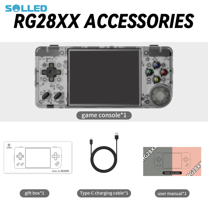 RG28XX 2.83 Inch Video Game Console 3100mAh Battery Game Console Support For Connecting TV Nostalgic Game Controller ราคา 4,067 บาท*ส่งฟรี