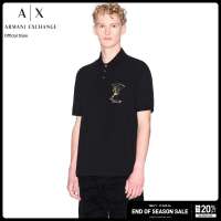 Armani Exchange เสื้อโปโล รุ่น XM001993-AF10366-UC001 - สีดำ