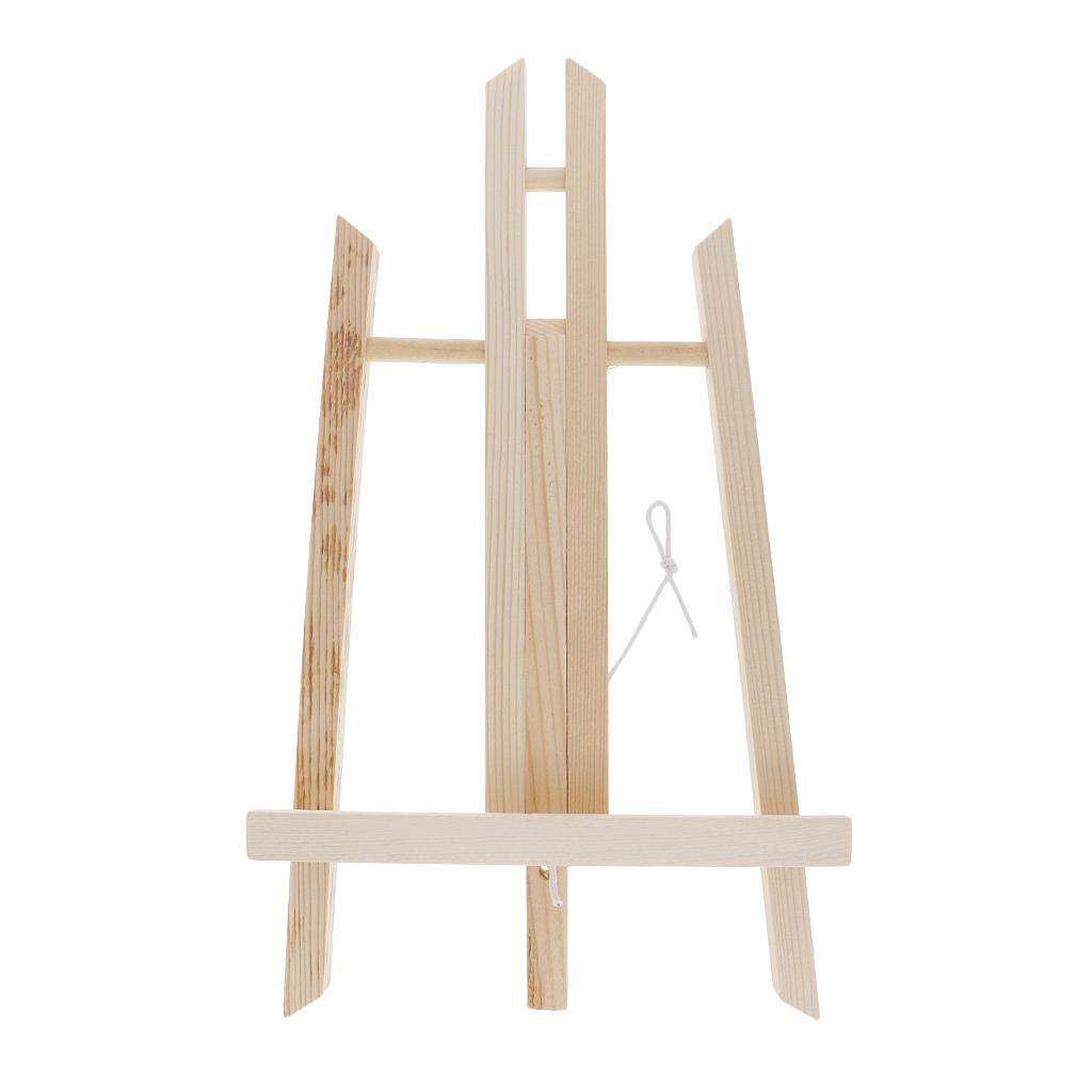 20pcs Mini Wooden Easel, 4.9in Wooden Artist Easel Triangle Cards Stand  Display Table Top Artwork Display Tabletop Tripod Easel Holder Stand for  Small