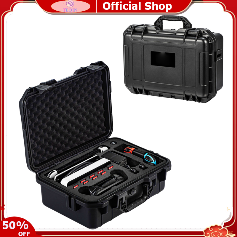 TEQIN toy new Carrying Case Safe Protection Hard Shell Storage Cases Travel Handbag Compatible For PS5 Slim Game Console Controllers Accessories ราคา 4,141 บาท*ส่งฟรี
