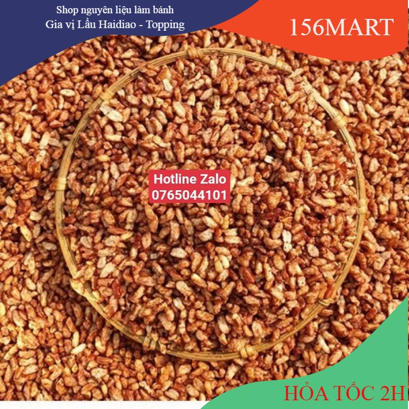 Cốm gạo lứt sấy giòn nguyên vị thơm ngon hút chân không chắc chắn