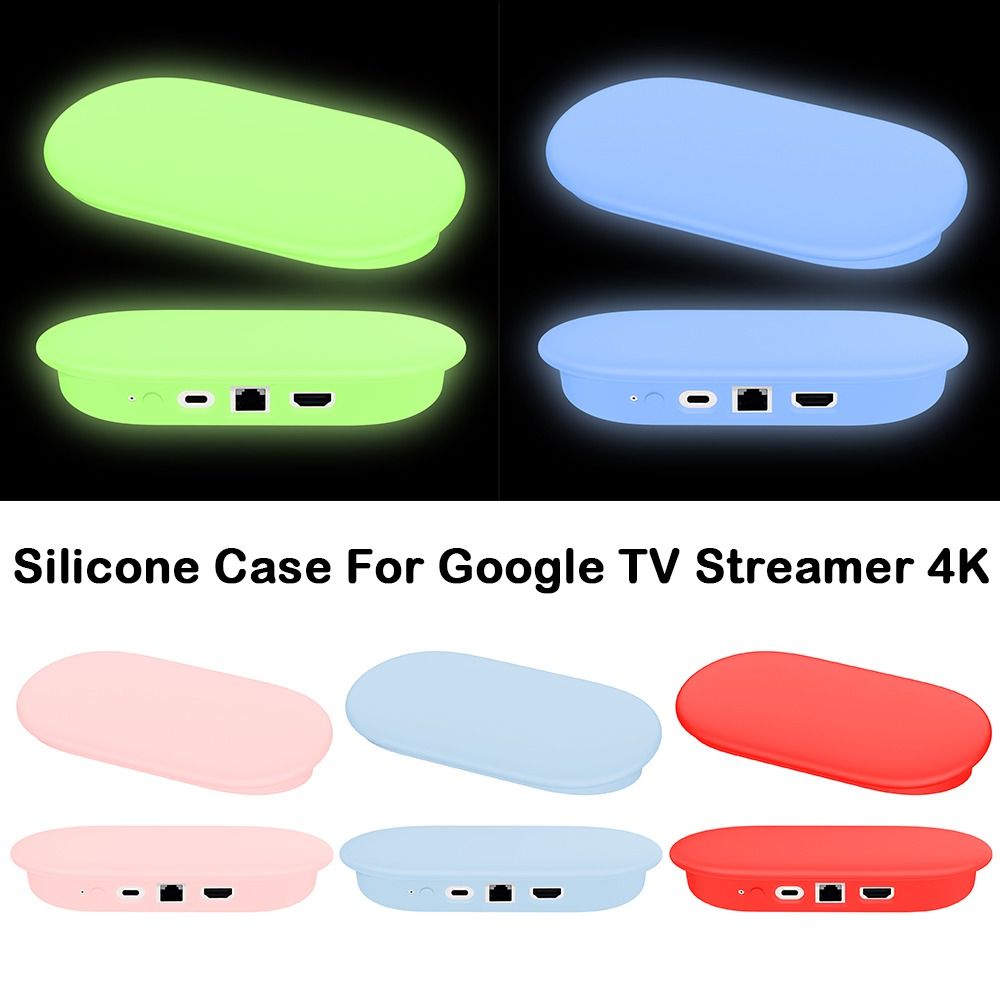 YU FANFAN OUTDOORS SPORTS Silicone Ốp bảo vệ Chống sốc Chống trầy xước Bảo vệ Bảo vệ Ốp silicon Cho Google TV Streamer 4k 2024 TV thông minh