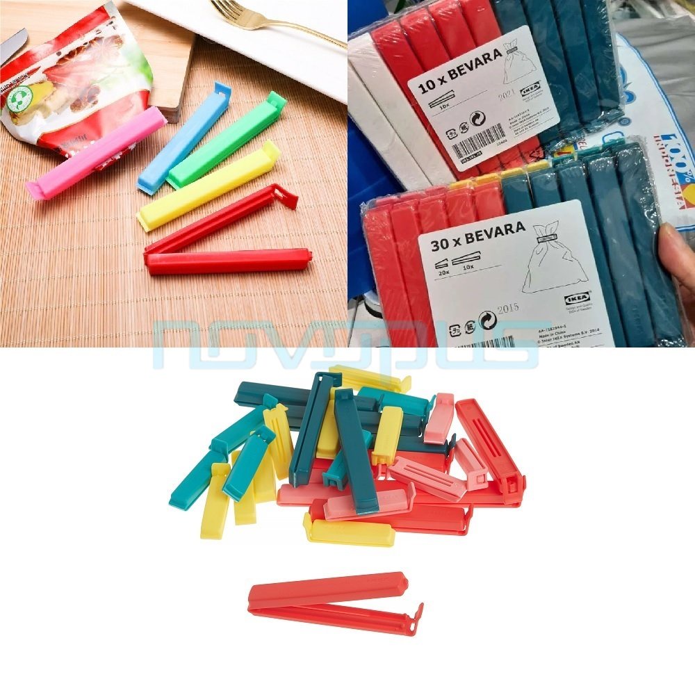 Mixed Colours Ikea Food Bag Clips IKEA BEVARA Sealing Clip, Mixed