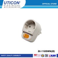 Uticon ST-118SWN (B) Stop Kontak + Saklar