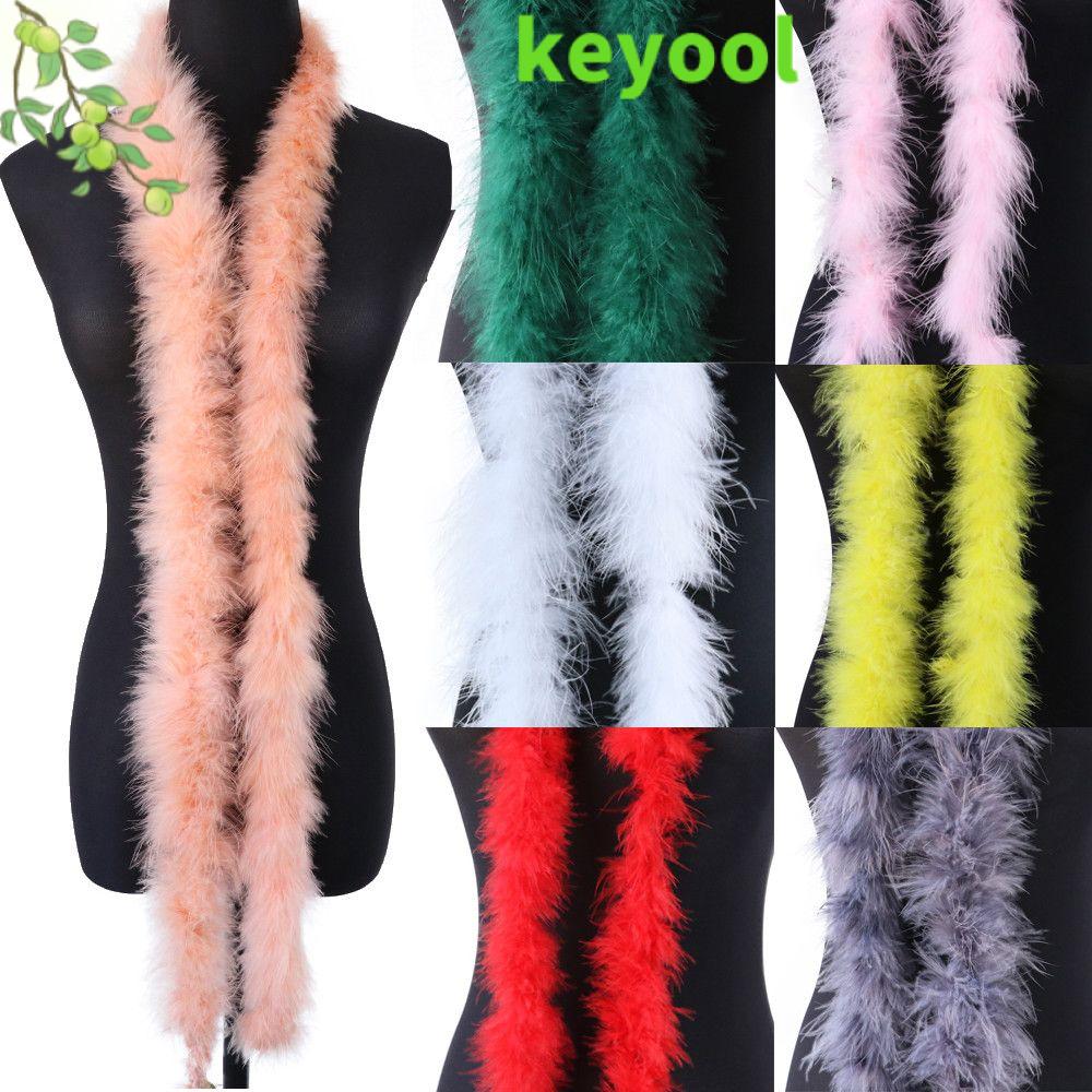KEYOOL Thủ công tự làm Trang phục Trang trí tiệc Fluffy Cosplay Đồ cưới Vải may mặc Phụ kiện Grament Dải boa lông Lông vũ