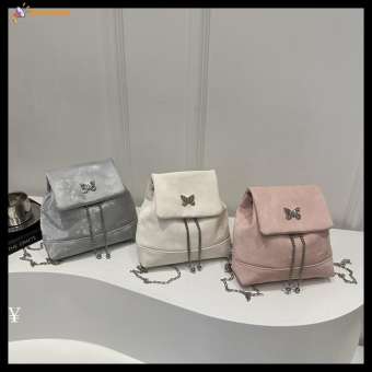 NICHOLASELLY Yếu tố bướm Ba Lô Mini Dây Xích Phong cách Hàn Quốc Túi nhỏ Mới PU Ba lô nữ Phụ nữ