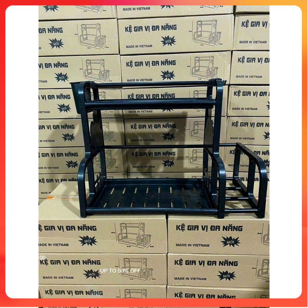 Kệ gia vị đa năng 2 tầng - Kệ để đồ nhà bếp 2 tầng đa năng