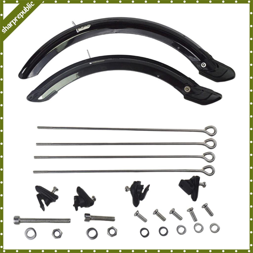 sharprepublic Unbreakable Folding Bike Mud Guard Strong Mudguard Fender Set w/ Screw