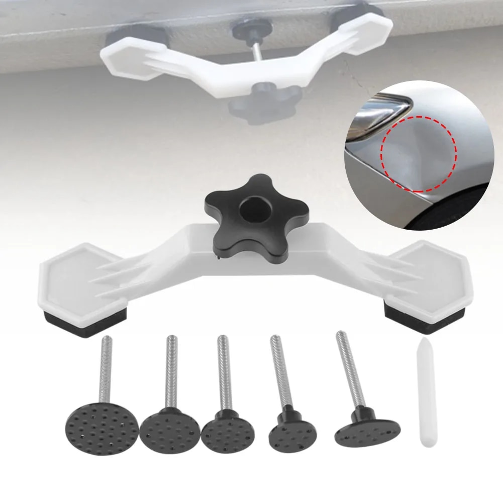 Chuyên nghiệp paintless sửa chỗ lõm xe hơi công cụ cầu Dent puller thiệt hại cơ thể Công cụ Sửa chữa kéo cầu đồ loại bỏ vết lõm Kit với 5 Tab