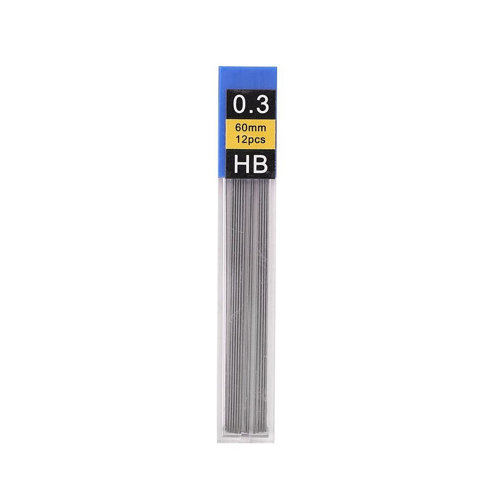 WAPKTY 6 Boxes 0.3/0.5/0.7/0.9/1.3/2.0/3.0mm Automatic Pencil Refill Black Graphite Mechanical Pencil Lead High Quality Replace Mechanical Pencil Replacement Refill Students